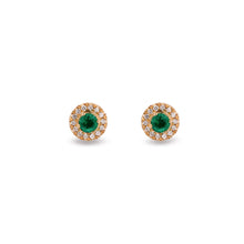 Load image into Gallery viewer, Avel Earrings with Emerald