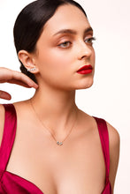 Load image into Gallery viewer, Diamond Arch Earrings