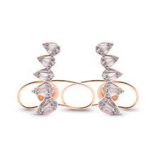 Load image into Gallery viewer, Diamond Arch Earrings
