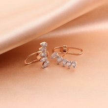 Load image into Gallery viewer, Diamond Arch Earrings