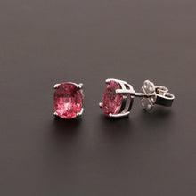 Load image into Gallery viewer, Pink Tourmaline Stud Earrings
