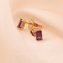 Load image into Gallery viewer, Marel Stud Earrings - Amethyst
