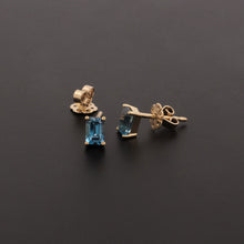 Load image into Gallery viewer, Marel Stud Earrings - London Blue Topaz
