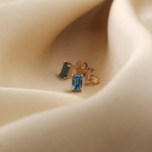Load image into Gallery viewer, Marel Stud Earrings - London Blue Topaz
