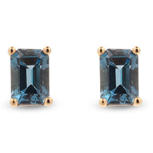 Load image into Gallery viewer, Marel Stud Earrings - London Blue Topaz
