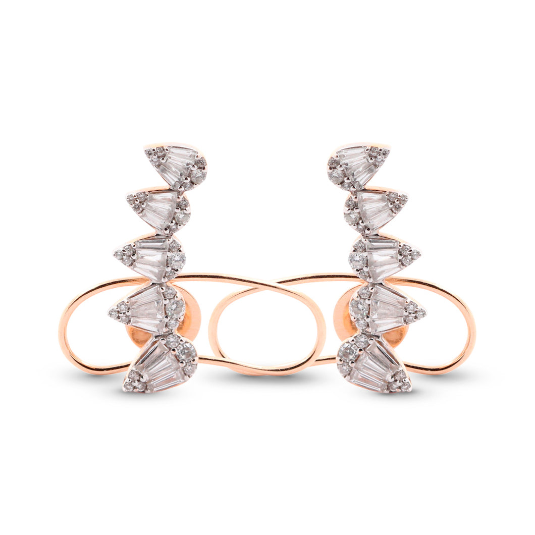 Diamond Arch Earrings
