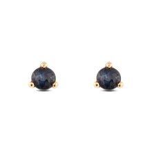 Load image into Gallery viewer, Abismo 2mm Sapphire Stud Earrings
