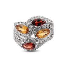Load image into Gallery viewer, Eloise Ring with Garnet and Citrine
