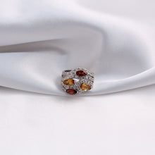 Load image into Gallery viewer, Eloise Ring with Garnet and Citrine
